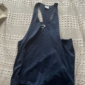 Gym shark navy tank size large